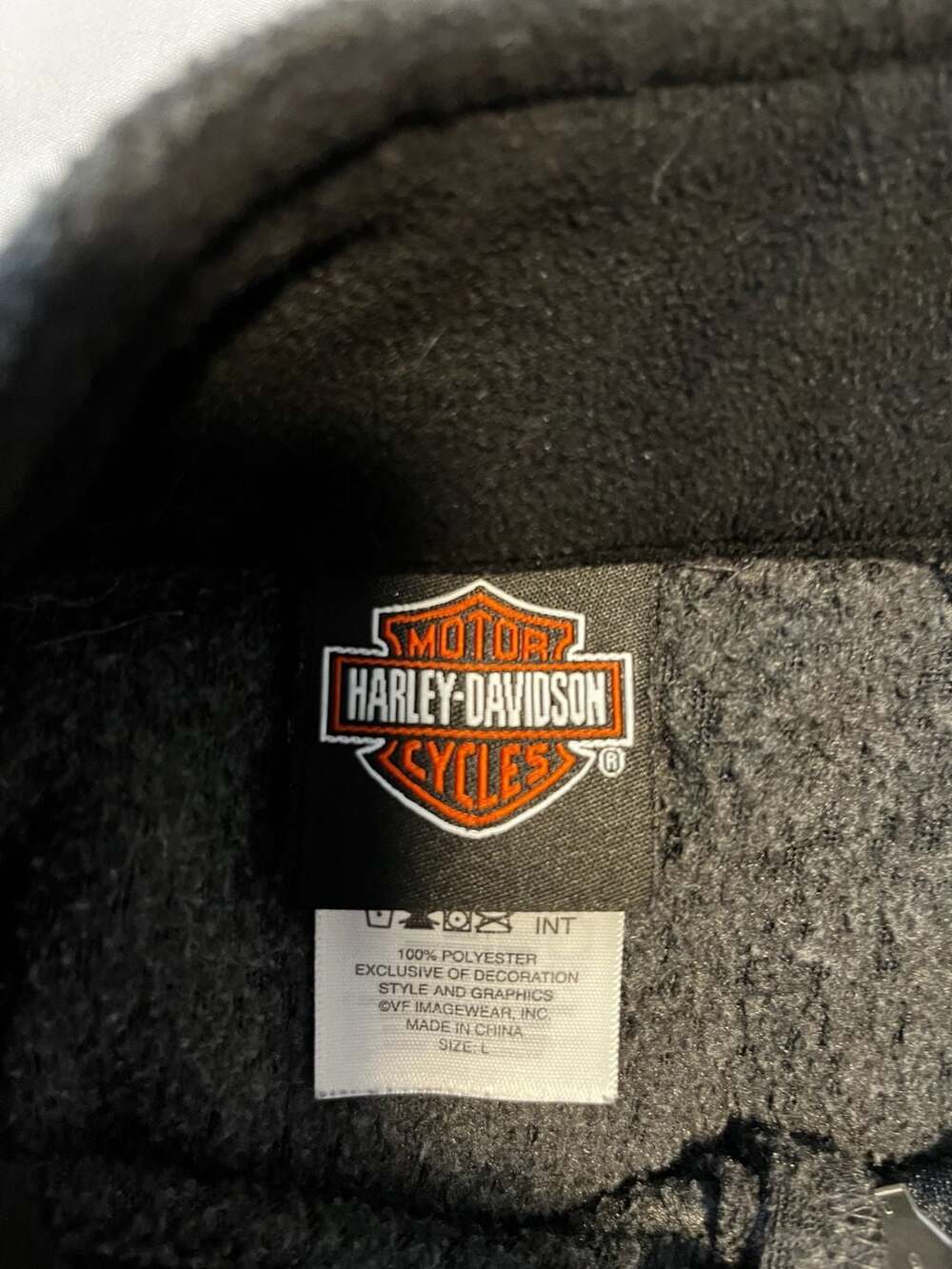 Harley-Davidson Road Rebel Grey Fleece Moto Jacket 🏍️ - Picture 4 of 6